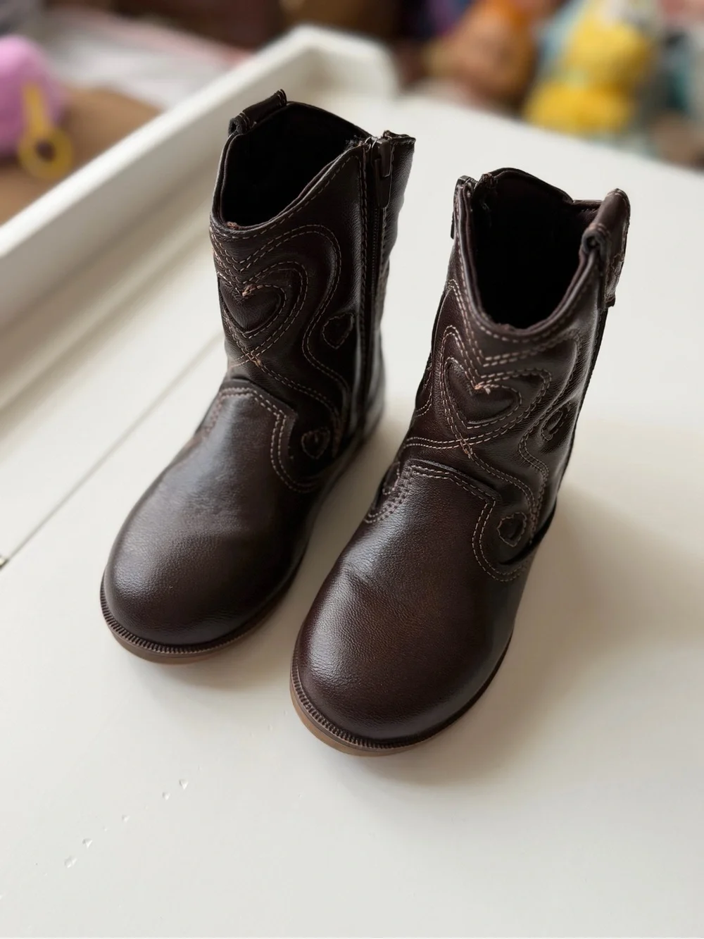 Zara Kids Size: 8 -Brown Western-Inspired Boots